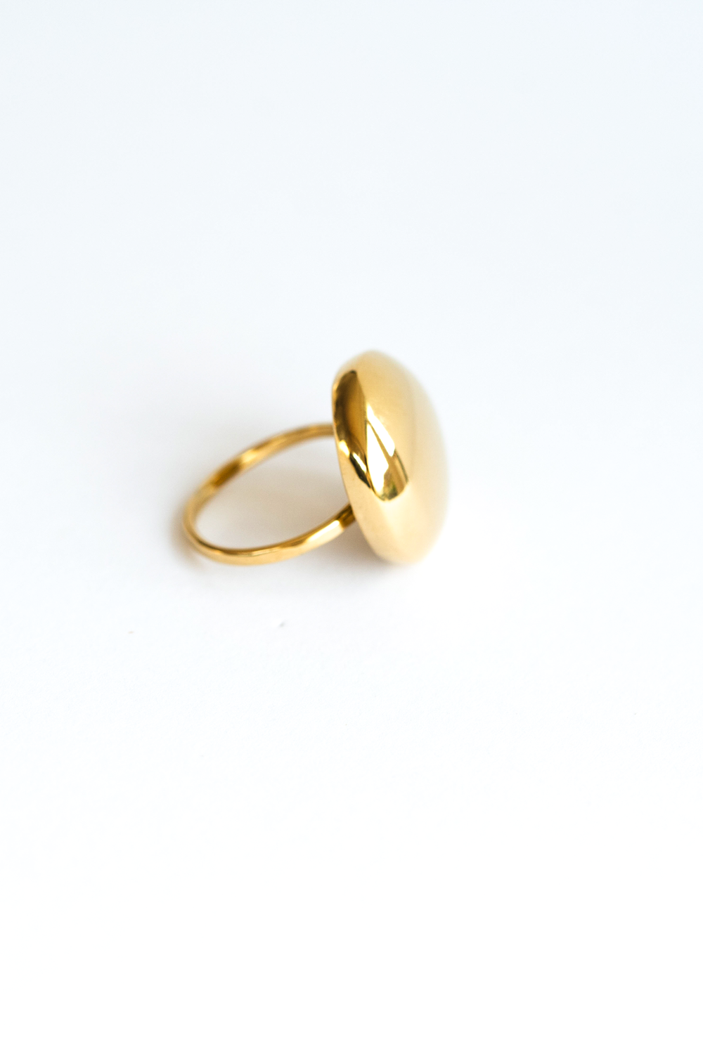 Bold Drop Ring Gold