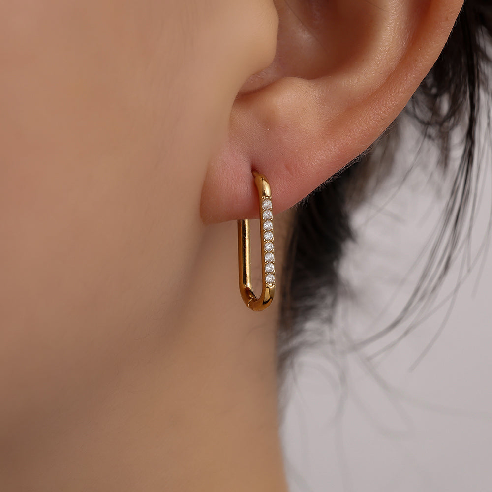 Fine Sparkling Hoops