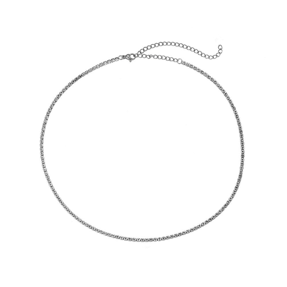 Fine Sparkling Kette Silber