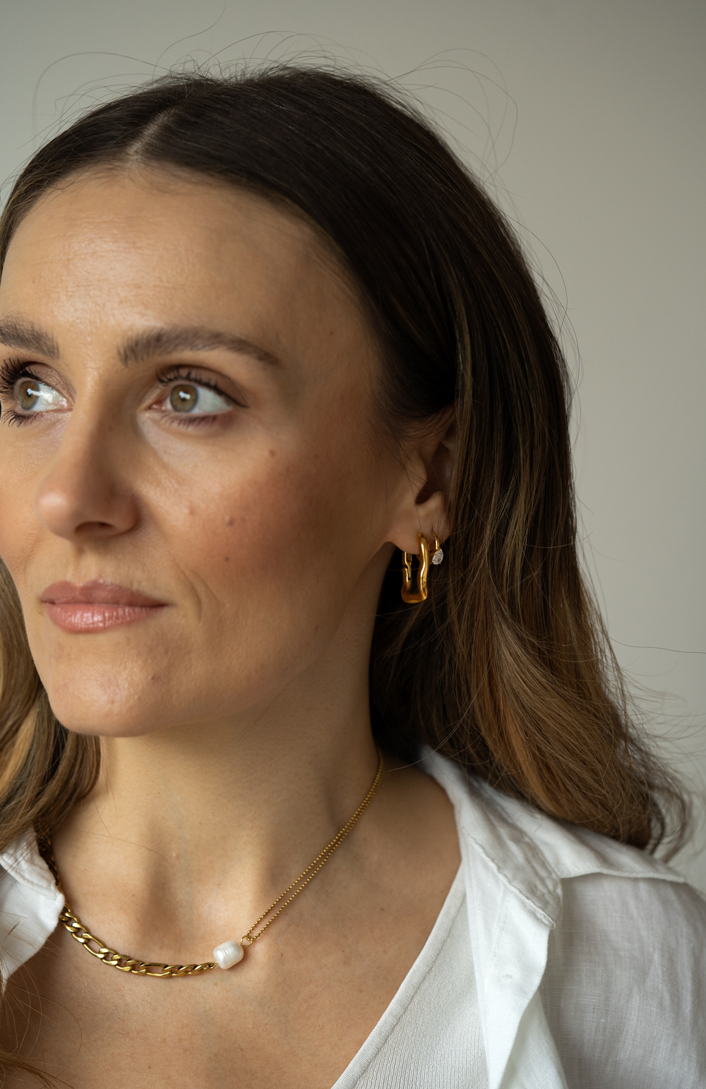 Molten Gold Hoops Gold