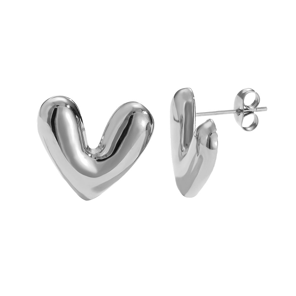 Pure Heart Ohrstecker Silber