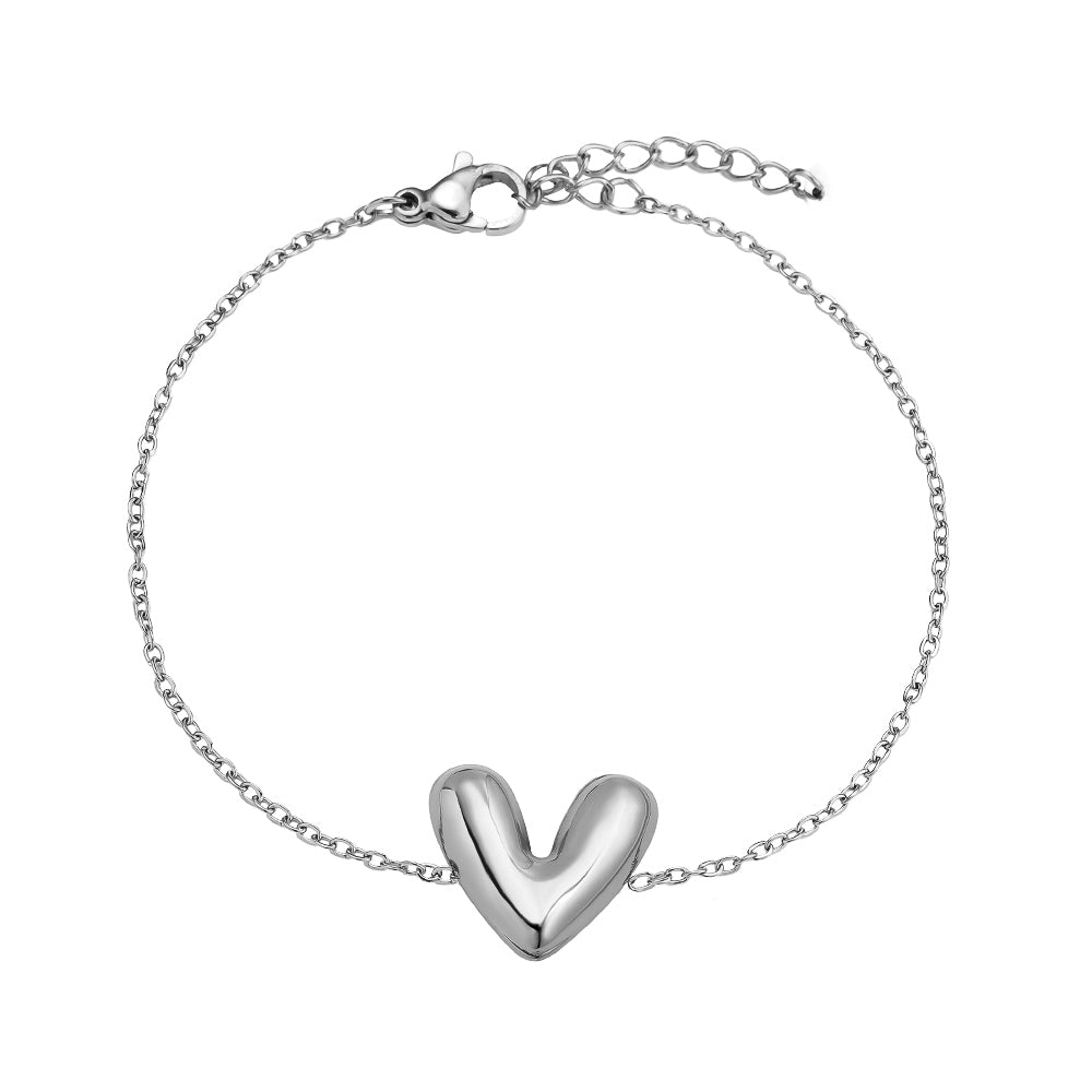 Pure Heart Armband Silber