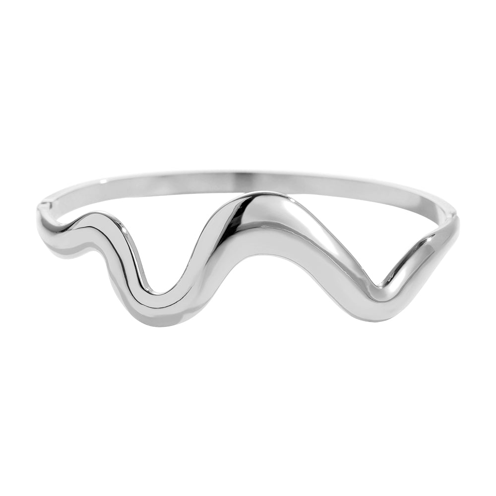 Wave of grace Armreif Silber