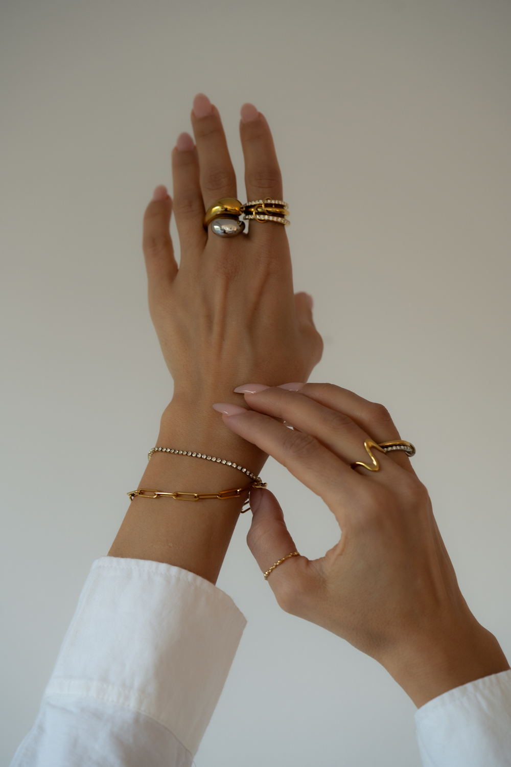 Triple Glow Gold Ring